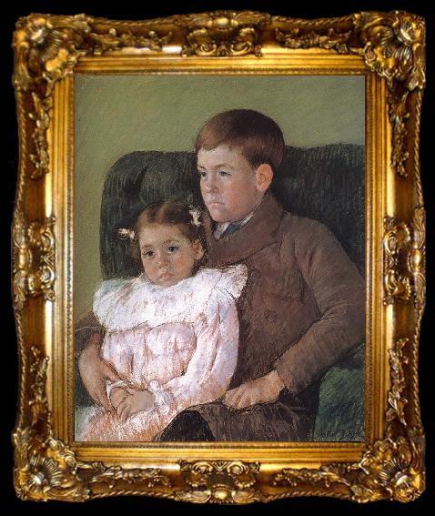 framed  Mary Cassatt Alan and Jadena, ta009-2